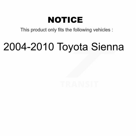 Tor Front Suspension Control Arm And Ball Joint Assembly Kit For 2004-2010 Toyota Sienna KTR-101421